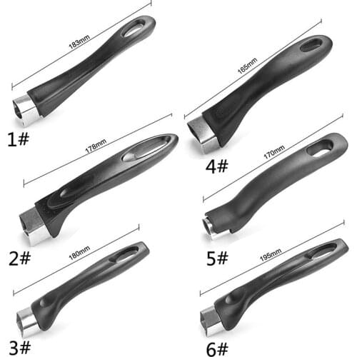 Pot Handle Household Long Anti Scalding Durable Pan Replacement Removable Bakelite Grip Universal Ergonomic Kitchen Accessories