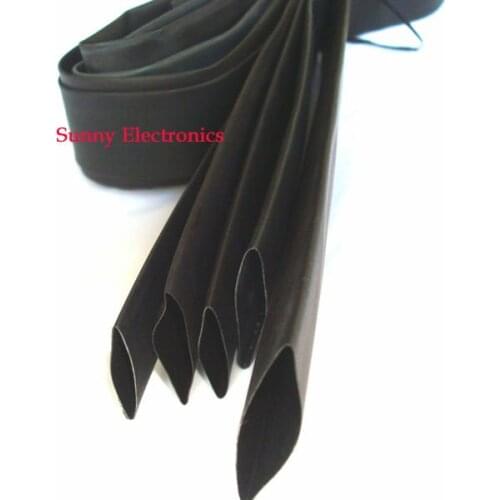 5 Size Heatshrink Heat Shrink Tube Black Insulation Sleeves Wire Wrap Cable Kit 14mm 16mm 18mm 20mm 25mm