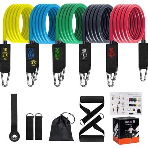 TPE Multifunctional Fitness Rally Resistance Device Pull Rope Gym Portable Fitness Equipment Door Elastic Stretcher