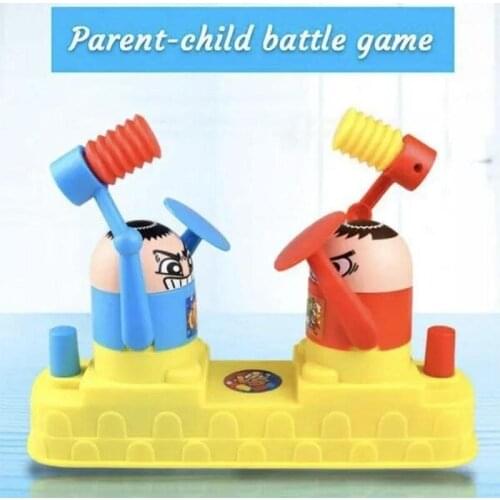 Creative Double Hammer Robot Battle Parent-child Interactive Game Tabletop Toy Kids Double Battle Board Party Game Tabletop Toys