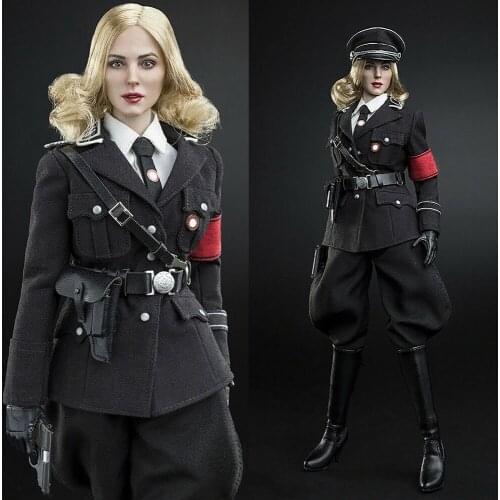 In Stock VERYCOOL VCF-2036 1/6 Black Uniform Female Officer Action Figure Full Set Model for Fans Holiday Gifts