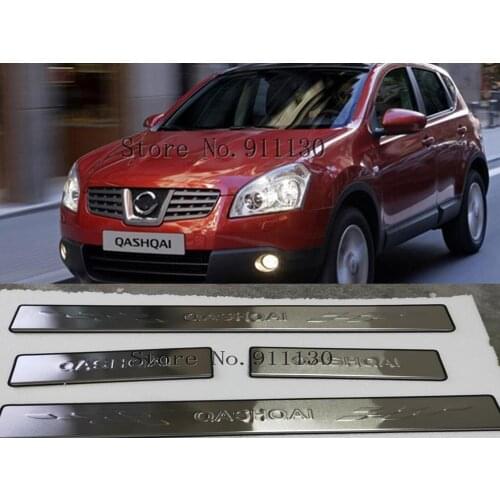 External Stainless Steel Scuff Plate Door Sill Car Accessories For Nissan Qashqai J10 2007 2008 2009 2010 2011 2012 2013