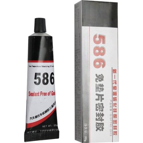 High Quality 586 Black Silicone Free-Gasket Waterproof To Oil Resist High Temperature Sealant Repairing Glue 55g Motorcycle 2021