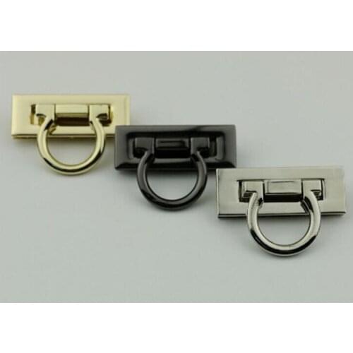 10 pcs/ lot Luggage hardware accessories diy bag Die casting twist lock mortise lock square lock Bag lock hardware accessories