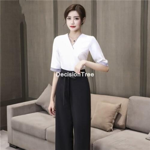 2021 hotel beauty salon workwear spa uniforms work clothes beautician costume suits grooming uniform sauna foot bath uniforms