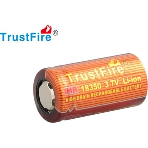 2Pcs/Lot Original TrustFire IMR 18350 Rechargeable IMR Battery for Flashlight Electronic Smoke