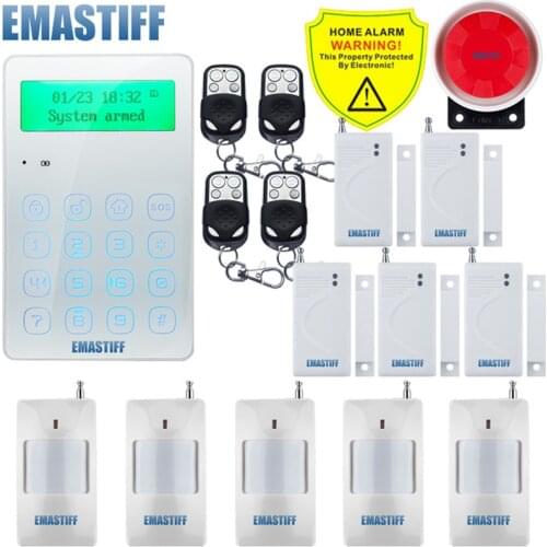 Wireless Home GSM Security Alarm System DIY Kit APP Control With Auto Dial Motion Detector Sensor Burglar Alarm System
