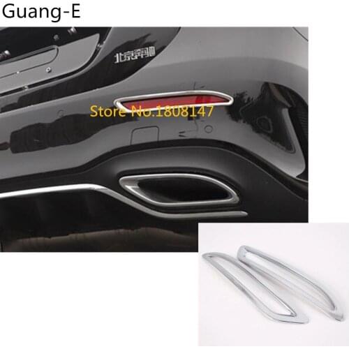 Car styling cover trim back tail rear fog light lamp frame stick panel For Mercedes Benz A Class W177 A180 A200 A250 2019 2020