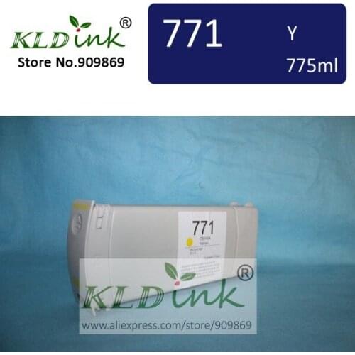 [KLD Ink] Compatible 771 CE040A YELLOW Pigment ink cartridge for Designjet Z6200