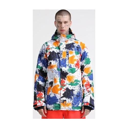 GSOU SNOW Brand Ski Jacket Men Skiing Snowboard Jacket Windproof Waterproof Thermal Super Warm Clothing Male Breathable Coat New