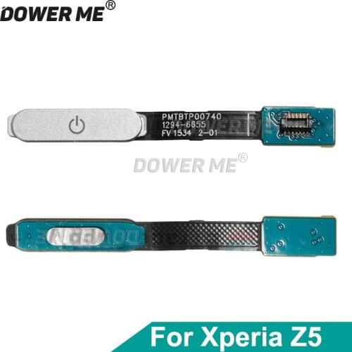 Dower Me Power On/Off Switch Fingerprint Button Flex Cable Ribbon For Sony Z5 E6683 E6653 E6633 Replacement Parts