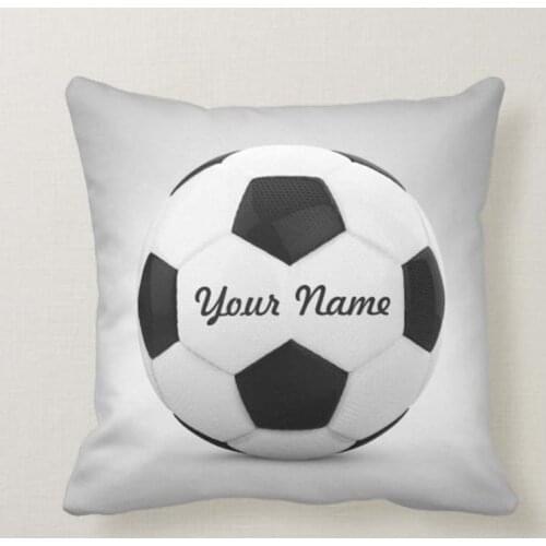 Fashion football baseball pillow personalized custom name pillowcase home decoration cushion set childs birthday holiday gift