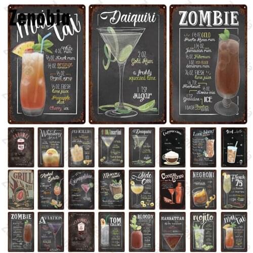 Metal Poster Vintage Stickers Decor Rust Welcome To The Drinking Shop Wall Art for Coffee Shop and Club Bar Pub Tin Plates Decor