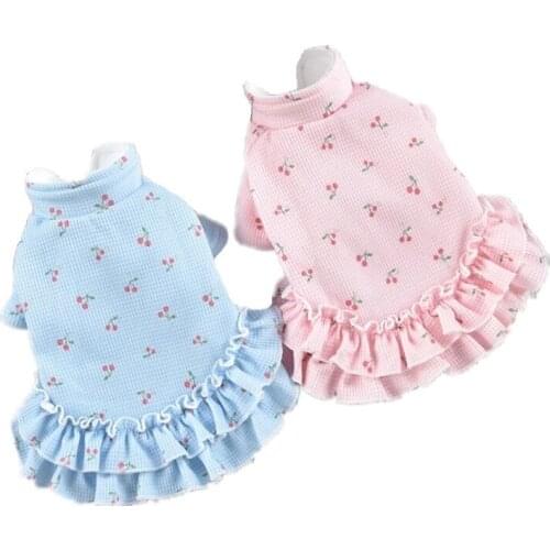 New Winter Dog Dresses For Small Dogs Dress Costume Puppy Sweater Cat Skirt Pet Schnauzer Yorkshire Coat Wholesale Dog Clothing