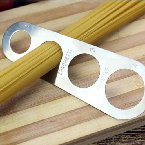 Useful Stainless Steel Spaghetti Pasta Noodle Measure 4 Sizes in One Tool Durable Kitchen Measurer Measuring Gadget Tools li5092