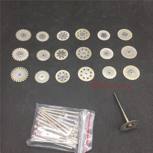 Dental Diamond Polishing Wheel Saw Disc Rotary Tool Mandrels