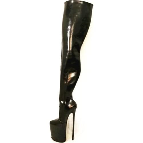 Womens Boots Sexy Genuine Leather Pointed Toe Stiletto Heel Platform Over The Knee Boots US size 5-13 No.y3020