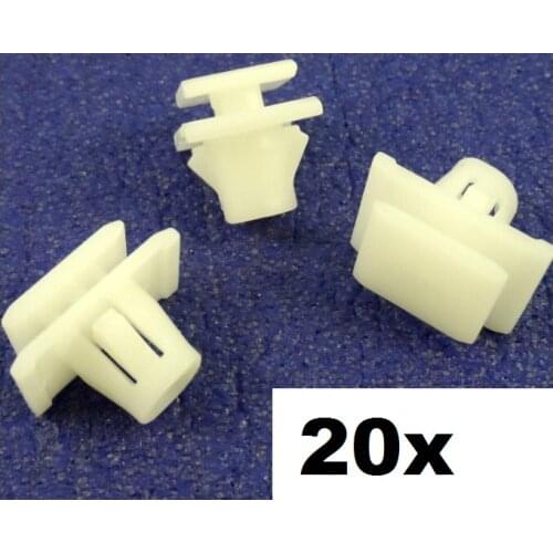 20x For Honda CRV Plastic Trim Clips for Protective Lower Door Moulding Trim Strips