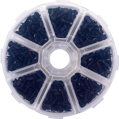 400pcs Guitar Pickguard Backplate Screws For Electric Guitar Bass 3mm Black