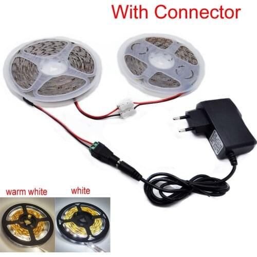 5m/10m White LED Strip SMD 5630 5730 Warm White/Cold White Flexible LED Strip DC 12V 2835 LED Tape Light No Waterproof 60leds/M