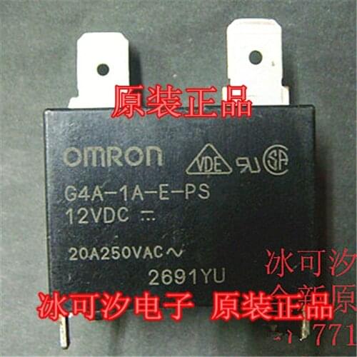 5pcs Relais G4A-1A-E-ps-12VDC, G4A-1A-E-ps-DC12V 20A