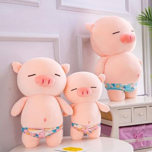 Scarlet Cat Kawaii Rogue Pig Pillow Kids Soft Baby Animals Toy Stuffed Toys Baby Plush Doll Infant Doll Children Gift