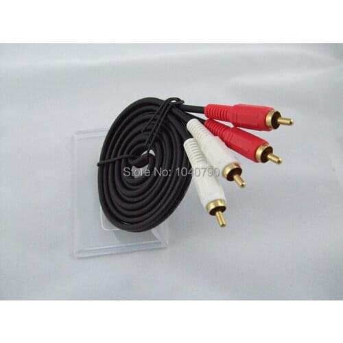 Audio line RCA audio cables Red and white lotus yarn Signal lines for Audio and video signal transmission 1.5M 4.8ft