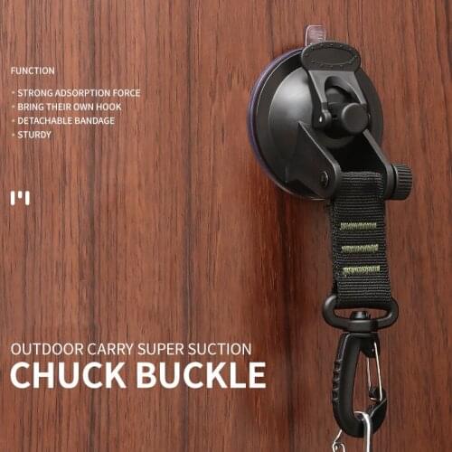 2PCS 19X6.5CM Car Tent Sucker ABS Vacuum Strong Suction Round Push With Hook Camping Picnic SelfDriving Tent Canopy Fixed Holder