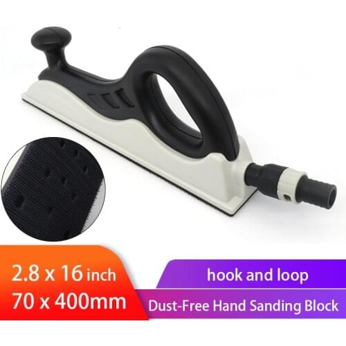 Hand Sanding Block Dust Free Extraction Grinding Block Polishing Tool 70 * 400mm