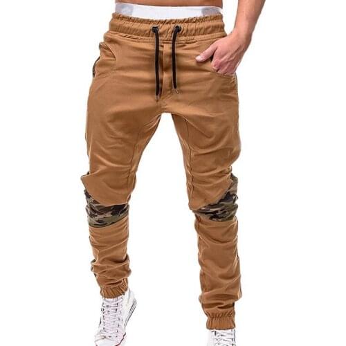 2020 New Thin Men Camouflage Casual Pants Patchwork Sweatpants Male Cargo Pants Multi-pocket Sportwear Mens Joggers
