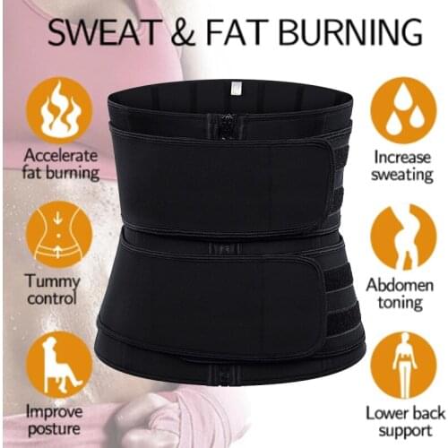 Waist Trainer Corset Trainer Sauna Sweat Sport Girdle Cintas Modeladora Women Weight Loss Lumbar Shaper Workout Trimmer Belt
