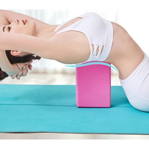 EVA Yoga Block Foam Brick Stretching Aid Gym Pilates Exercise Fitness Tool Shaping Health Training Yoga Bolster Pillow