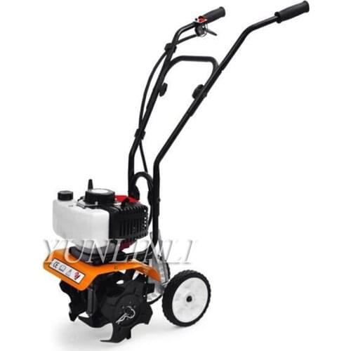 House Mini Tiller Garden Cultivator Rotary Hoe Tine 52cc Plants Soil Loosening Equipment Mini Cultivator Pro Machine 1E44F-5