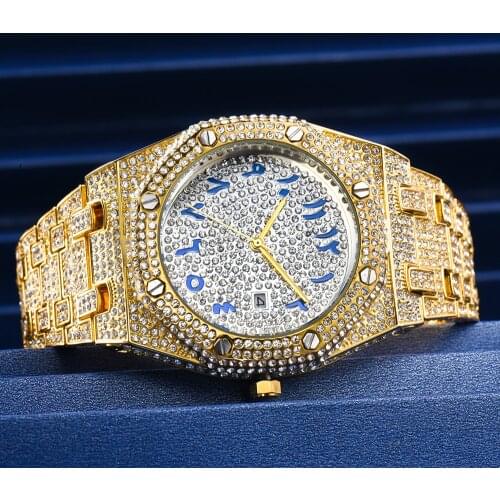 MISSFOX Mens Luxury Watches 2021 Luxury Brand Classic Waterproof Wristwatch Couple Reloj AAA Ice Out Diamond Dropshipping Watch