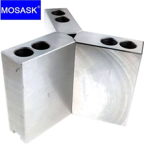 MOSASK 8 inch 95*35*100 Increased Highten Hollow Soft Jaw for CNC Lathe Boring Cutting Tool Holder Hole Machining Threading