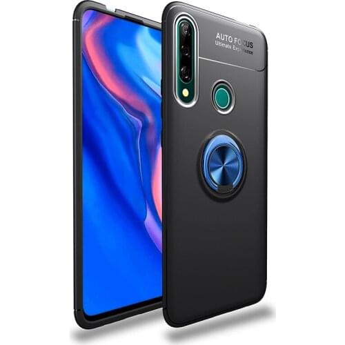 For Huawei Honor 9X Case Global Version Ring Holder Soft Matte Silicone Back Cover Case for Huawei Honor 9X Premium