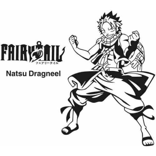 Pegatina FAIRY TAIL Natsu Sticker Anime Cartoon Car Decal Sticker Vinyl Wall Stickers Decor Home Decoration