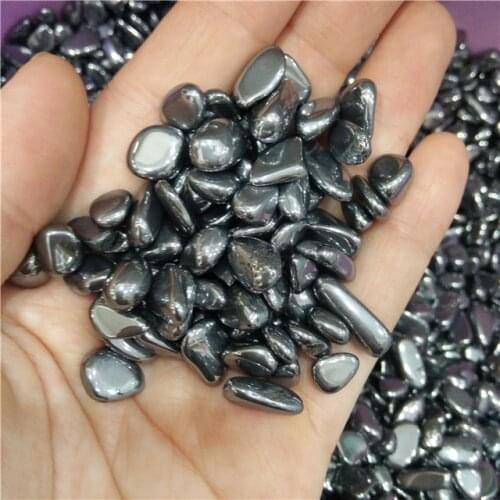 Natural mineral Hematite tumbled stones polished quartz crystals reiki healing garden decorative for flowerpot