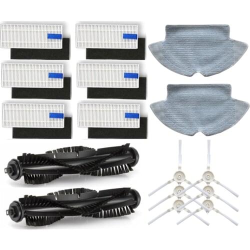 Main Brush Roll Brush Side Brush Mop Cloth HEPA filter for Qihoo 360 S6 Robotic Vacuum Cleaner Spare Parts Accessories
