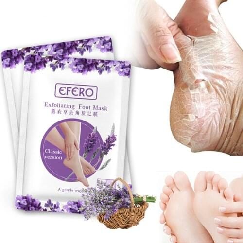 Exfoliating Foot Mask 2PCS Magic Foot Patch Exfoliating Dead Skin Mask Pedicure Socks Heel Cream Remove Dead TSLM1