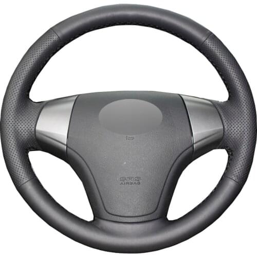 Hand Sew Car Steering Wheel Cover Wrap Leather Suede Volant For Hyundai Elantra 2007 2008 2009 2010 Braid on the Steering wheel