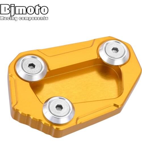 BJMOTO CNC Kickstand Foot Side Stand Enlarge For BMW S 1000 R S1000R HP4 2014 2015 2016 S1000 R Parking Support Plate Extension