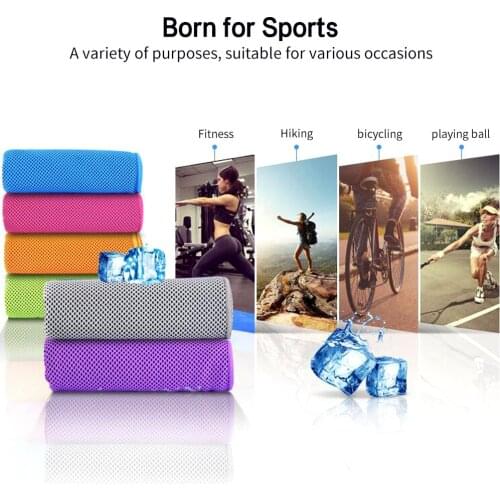 100*30cm Ice Cold Towel Practical and Durable Quick-Drying Heatstroke Prevention Two-Color Ice Towel Outdoor Fitness Exercise