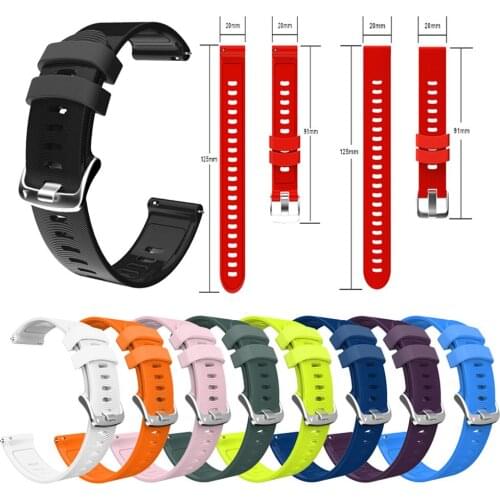 20mm Width Silicone Watch Band for Garmin vivoactive 3/3MUSIC/3trainer Replacement Smart Watch Strap for Samsung Samsung Gear S2