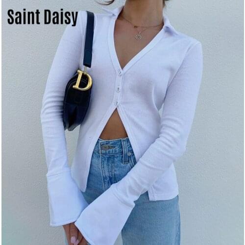 Женские футболки с длинным рукавом Saint Daisy China At AliExpress