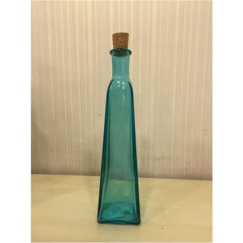 Ultraform San Miguel Piramide 350 ml Glass Oil Bottle Blue