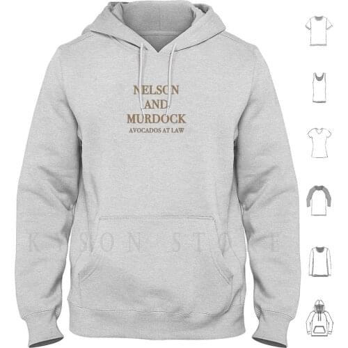 Nelson And Murdock Hoodies Long Sleeve Matthew Murdock Foggy Nelson Law Avocados Attorney Hells Kitchen Usa