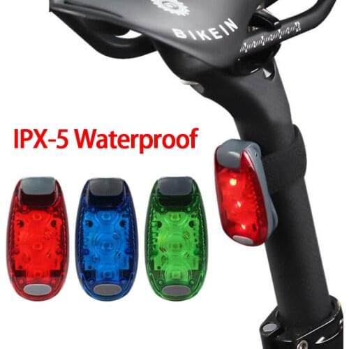 Bike Bicycle Light Waterproof Multifunctional Mini Warning Light Bike Taillight Helmet Light Outdoor Cycling Bicycle Accessories