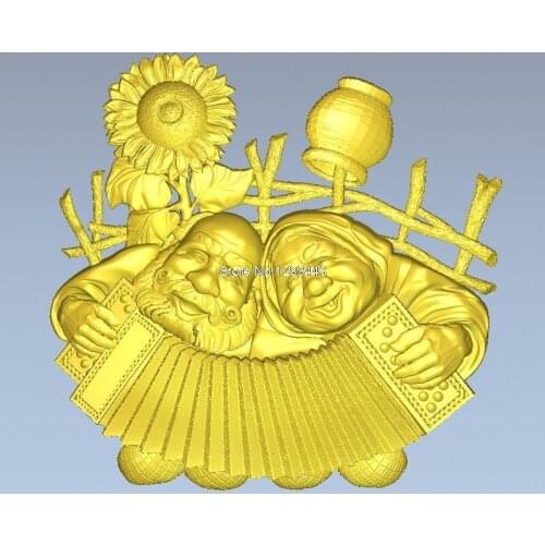 High quality 3d model relief for cnc or 3D printers in STL file format man and wife