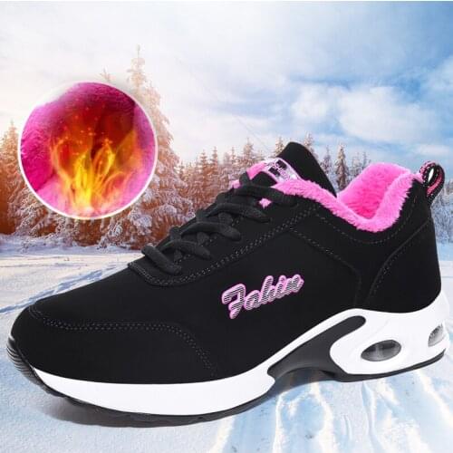 Woman Platform Sneakers Breathable Women Casual Shoes Fashion Height Increasing Shoes Winter Warm Sneakers